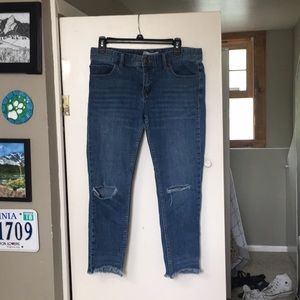 Free people ripped skinny jeans